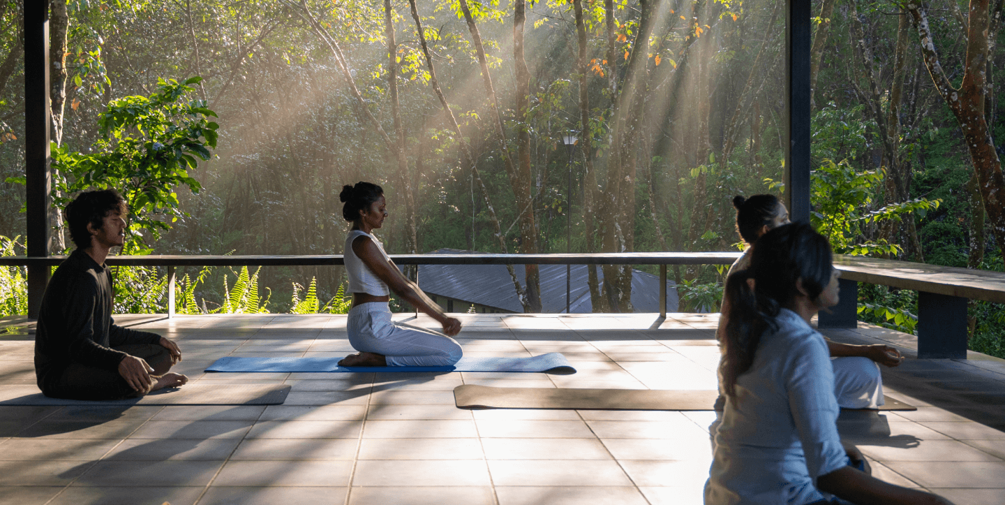 Few people in the Yoga Shaala