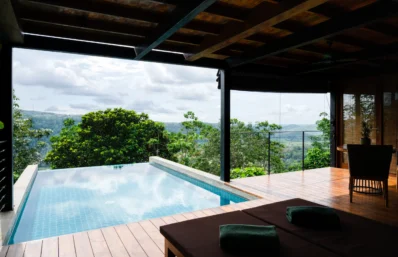 View from the pool villa